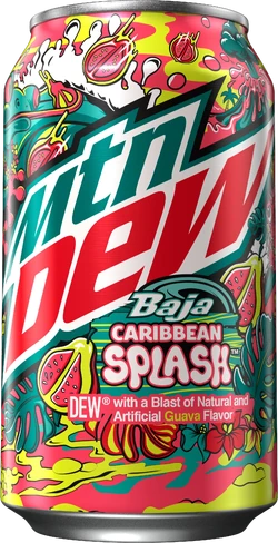 Mountain Dew Baja Guava Caribbean Splash