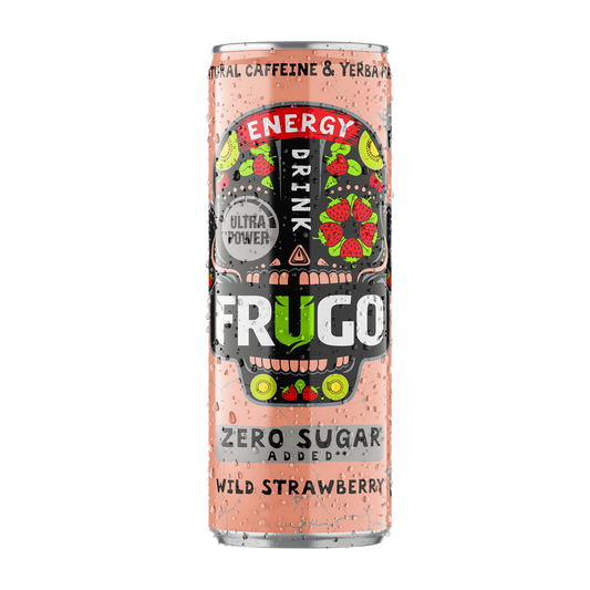 frugo energy drink wild strawberry zero sugar