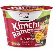 Jongga Korean Noodle, Ramen cups, Kimchi Ramen